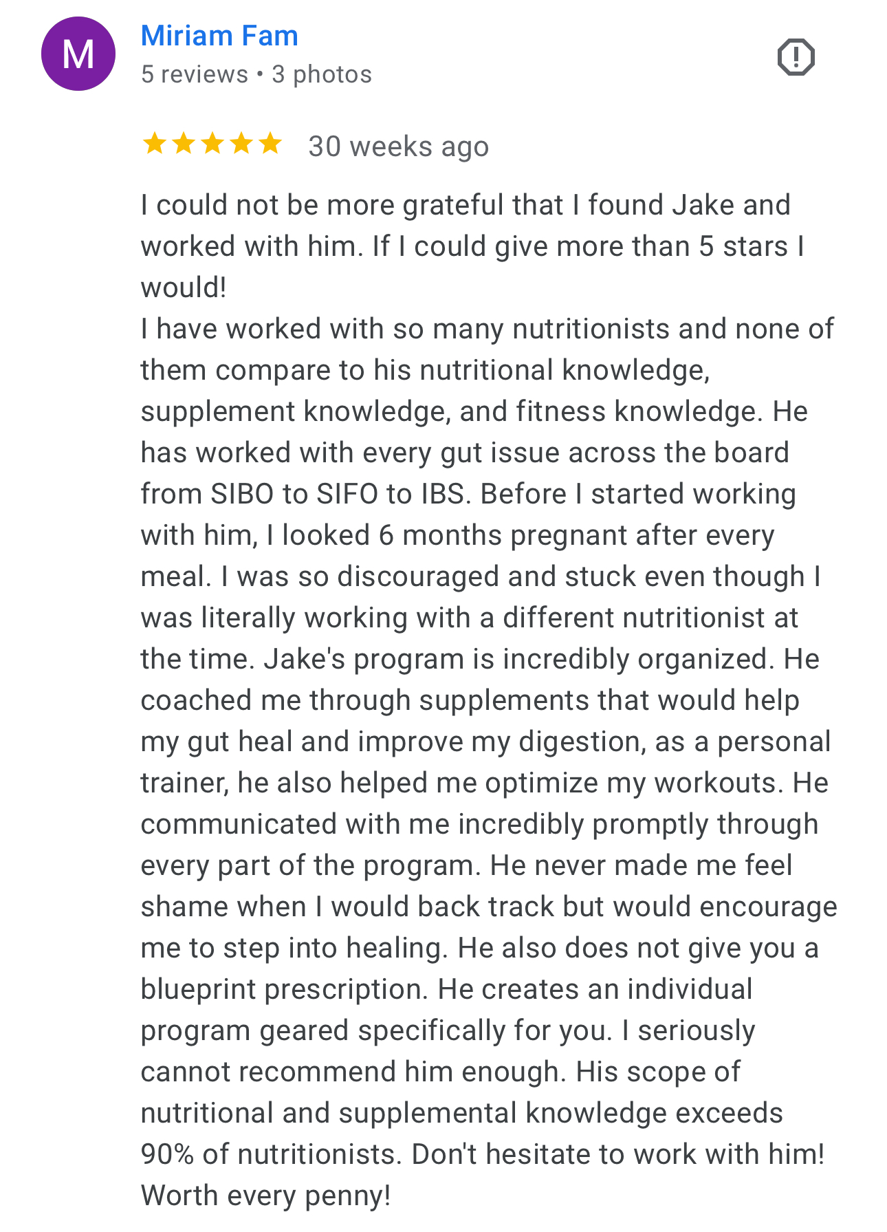 Client testimonial 24