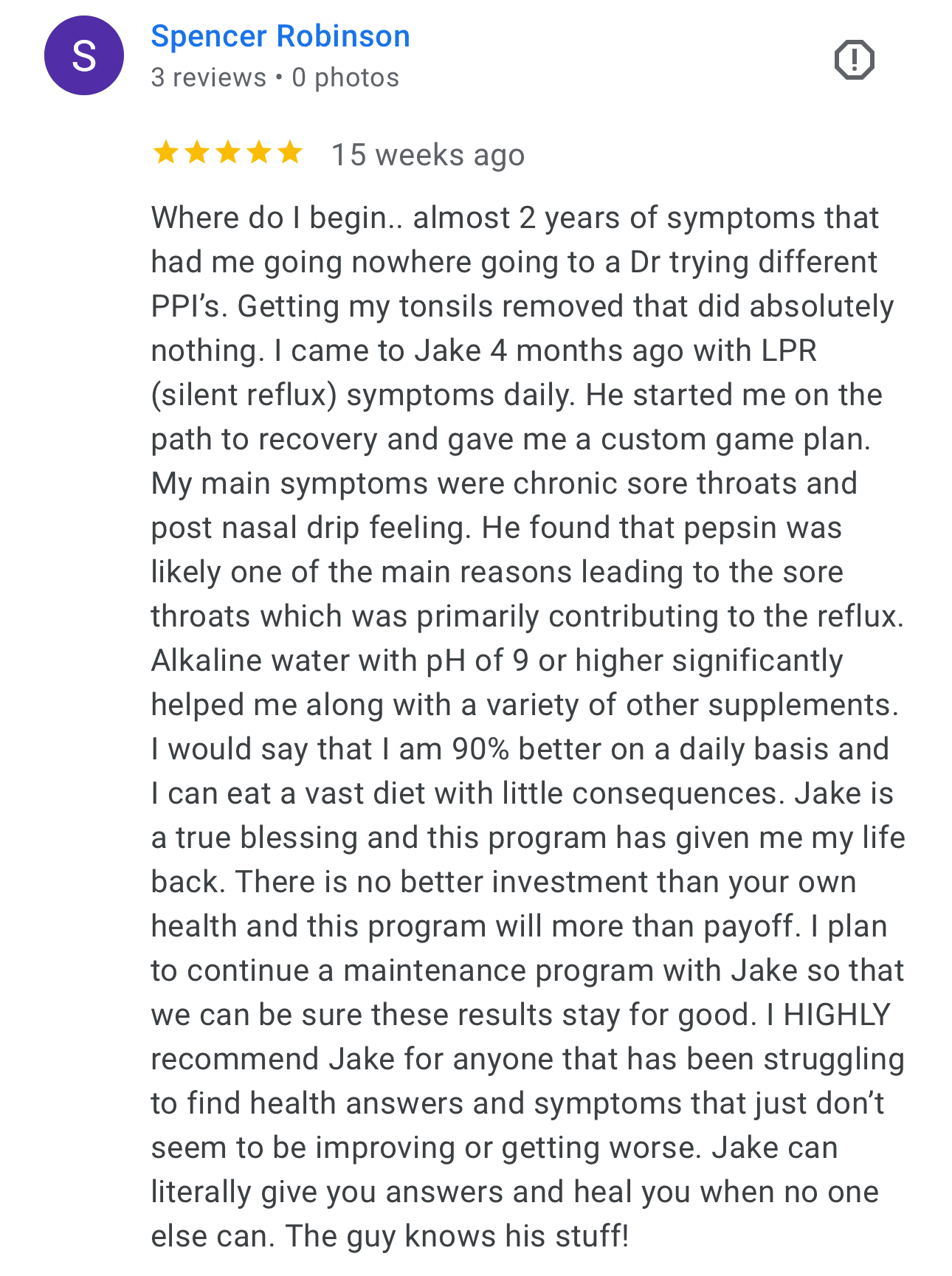 Client testimonial 21