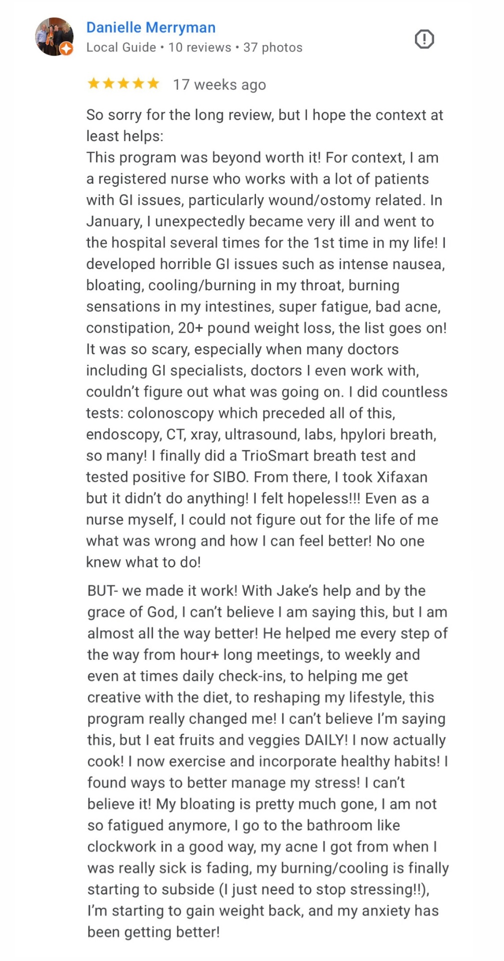 Client testimonial 17