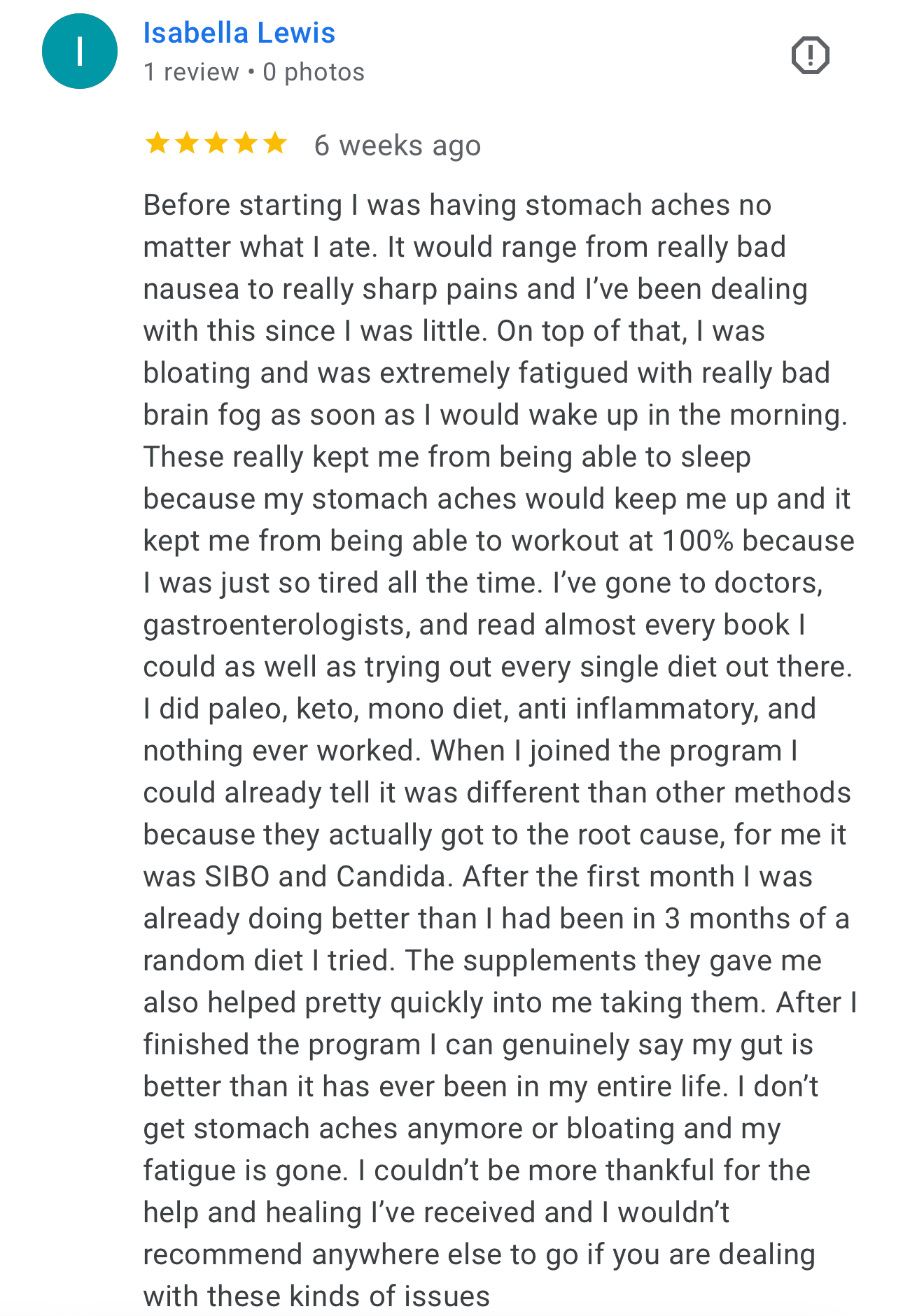 Client testimonial 19